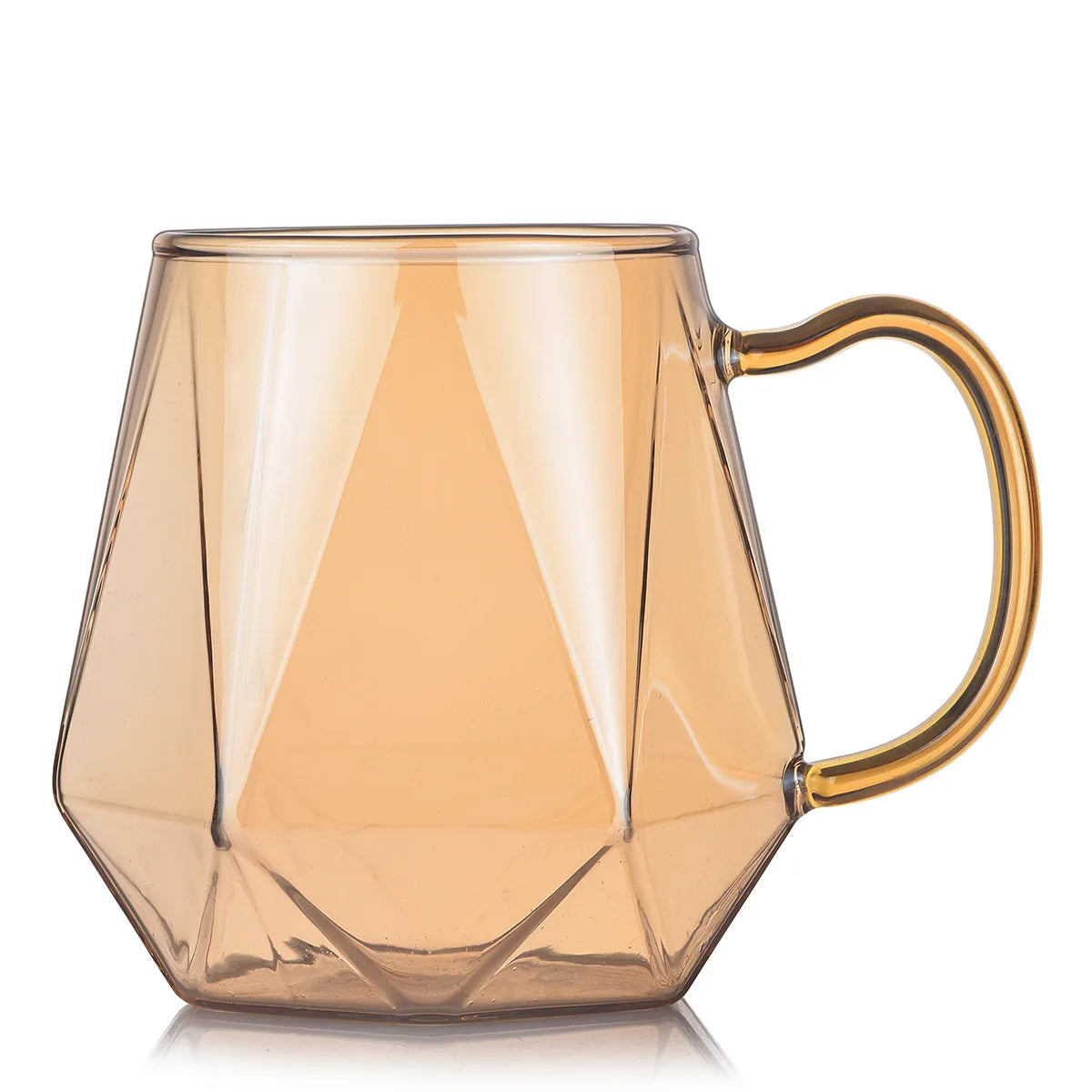 Buntes Teekannen-Set aus Glas mit Rautenstruktur