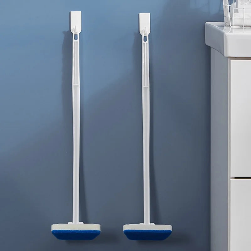 Multi-Functional Bathroom Wall Brush Long Handle Removable Household Floor Bathtub Brushes Ceramic Tile Sponge Cleaning Brush