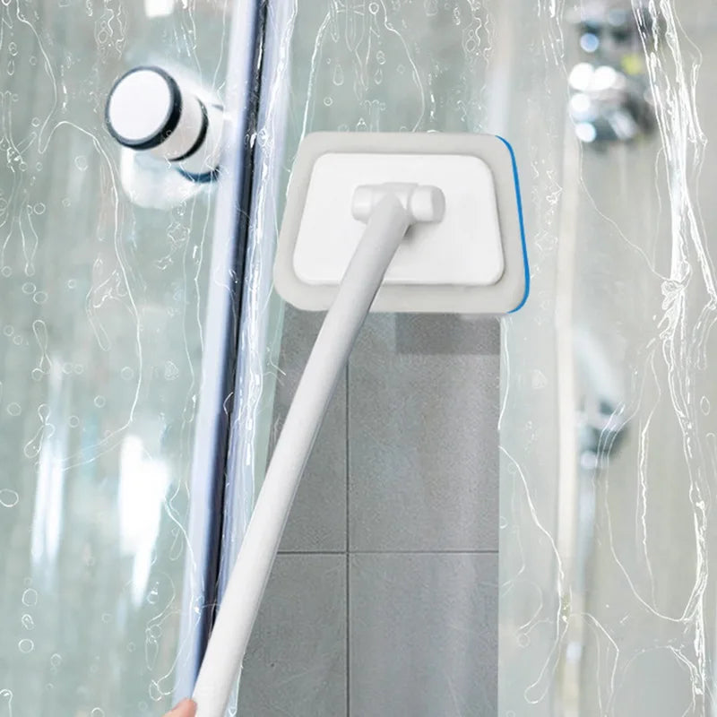 Multi-Functional Bathroom Wall Brush Long Handle Removable Household Floor Bathtub Brushes Ceramic Tile Sponge Cleaning Brush