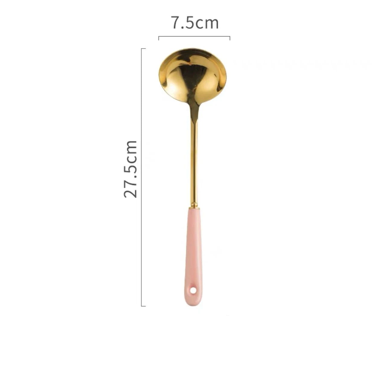 Luxuriöser goldener Löffel und Ständer für die Küche aus Keramik
