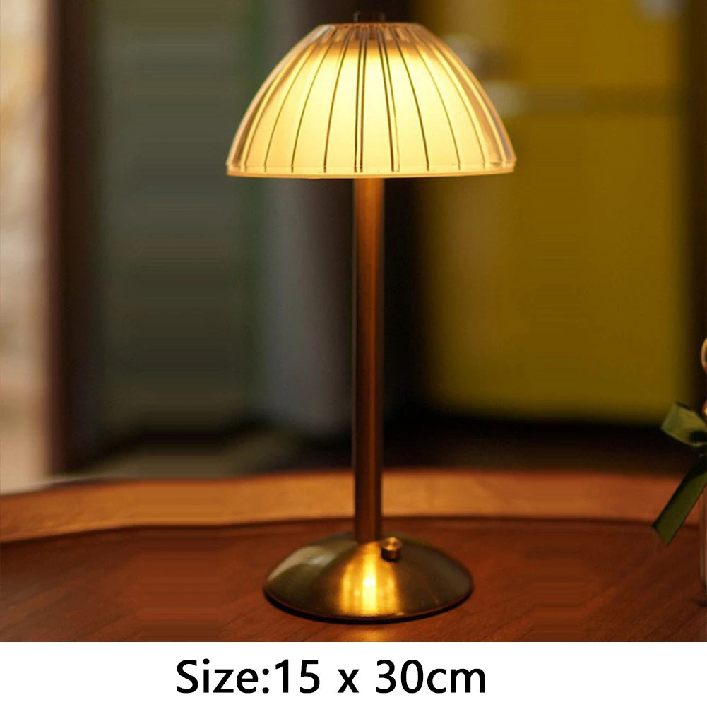 Wiederaufladbare Tisch-LED-Barlampe aus Kristall