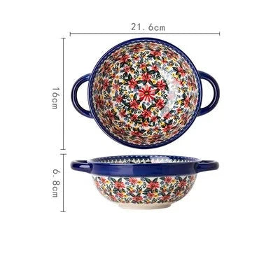 Keramikschale im russischen Stil