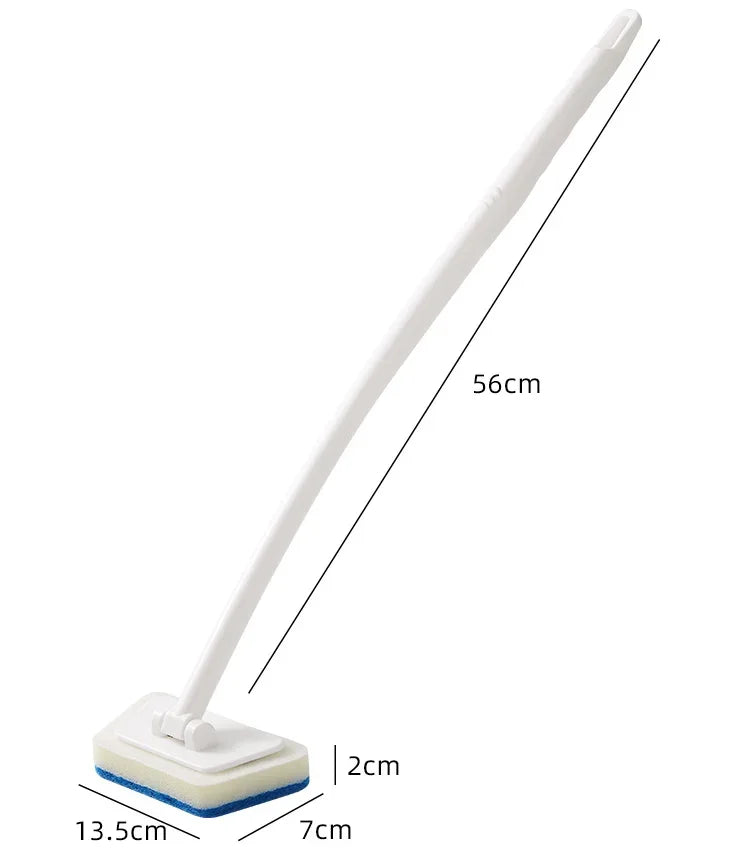 Multi-Functional Bathroom Wall Brush Long Handle Removable Household Floor Bathtub Brushes Ceramic Tile Sponge Cleaning Brush