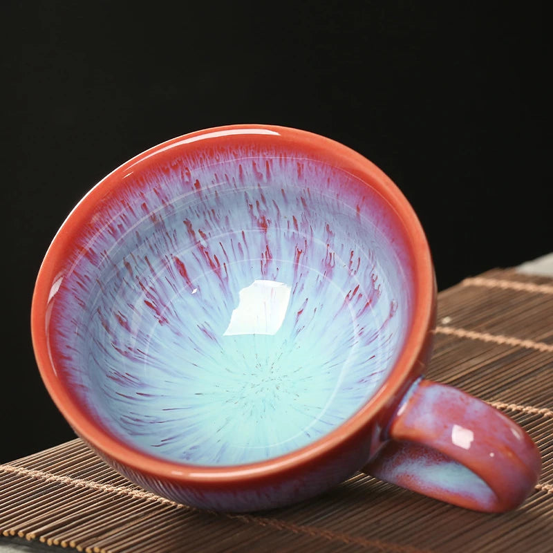 Vintage Set Keramik Tasse und Untertasse