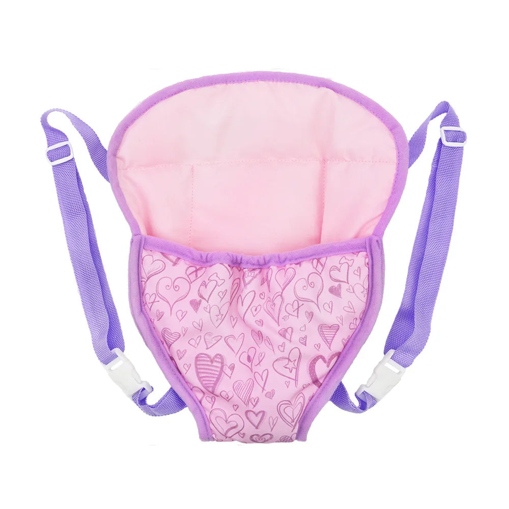 Puppenrucksack für 43cm Puppen Mini Tragetasche Baby Born Anzug geeignet