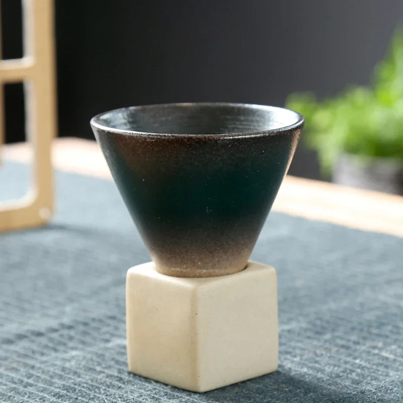 Kreative Retro-Kaffeetasse aus Keramik