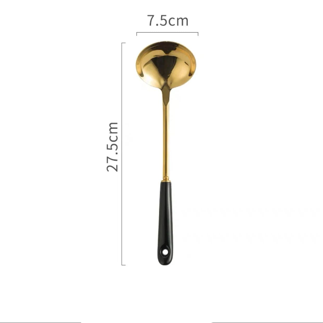 Luxuriöser goldener Löffel und Ständer für die Küche aus Keramik