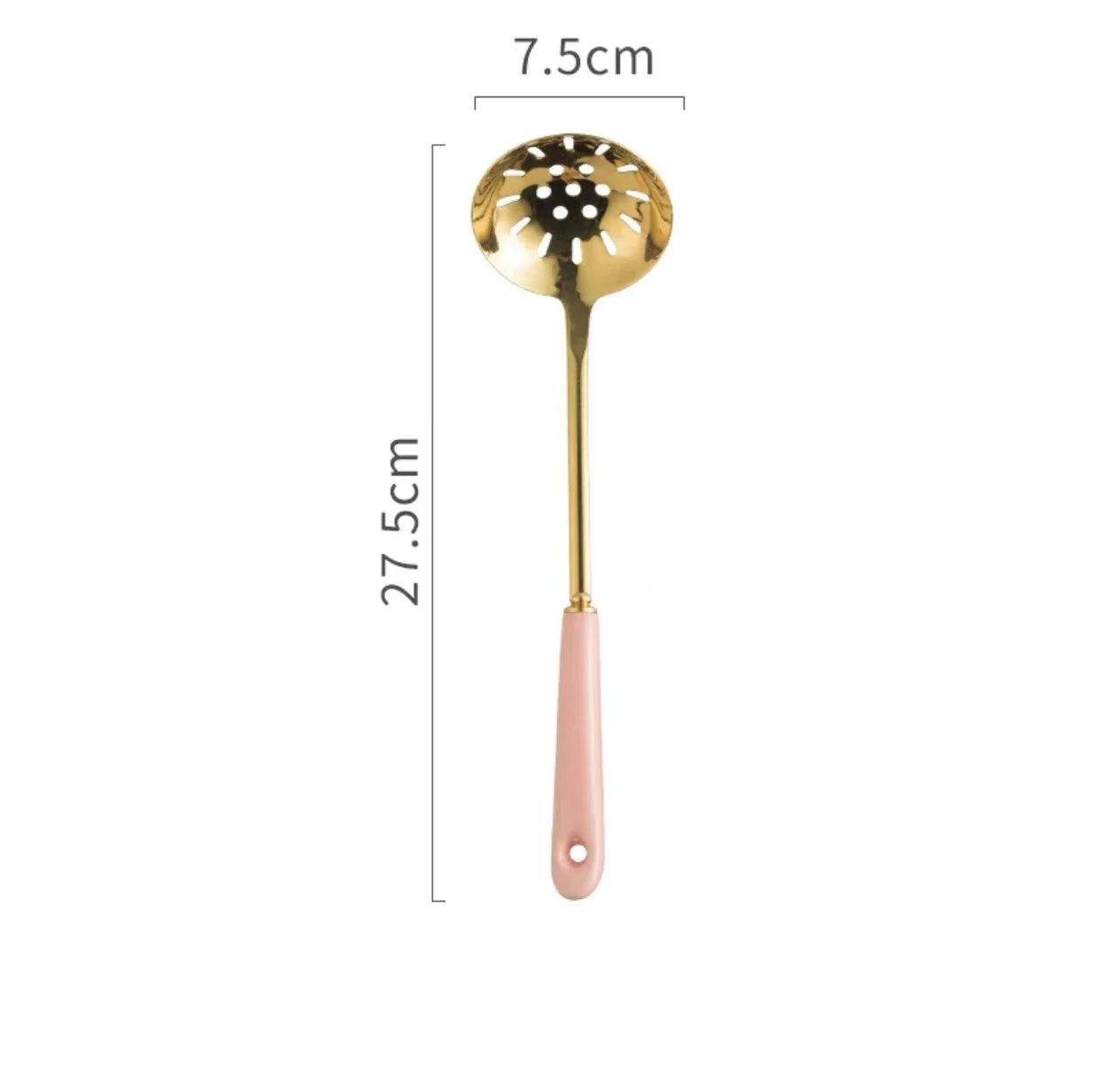 Luxuriöser goldener Löffel und Ständer für die Küche aus Keramik