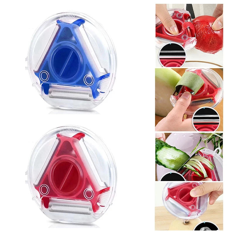3-in-1 Magic Trio Schäler-Set, Allesschneider