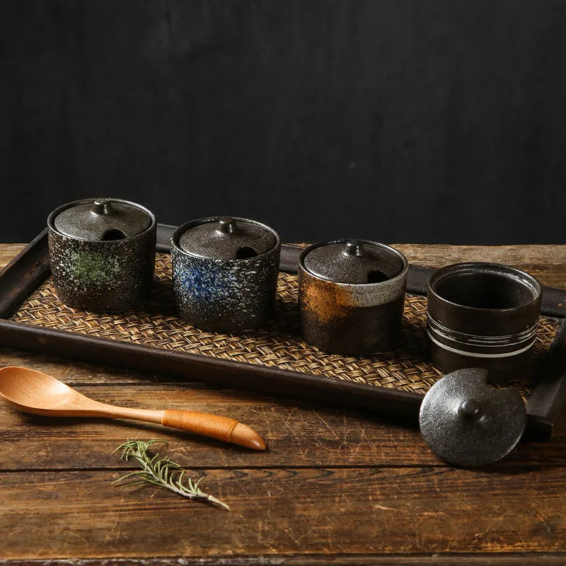 Vintage-Gewürzglas aus Keramik in edlen Stil