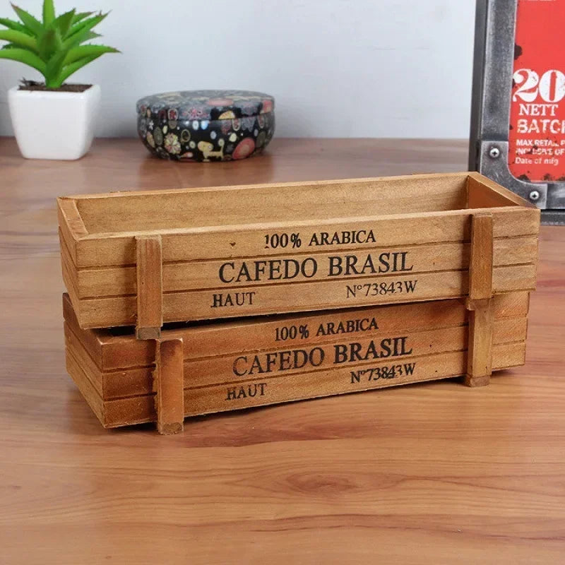 Garten-Pflanztopf-Aufbewahrungsbox aus Holz