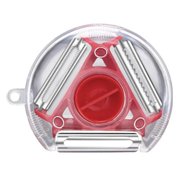 3-in-1 Magic Trio Schäler-Set, Allesschneider
