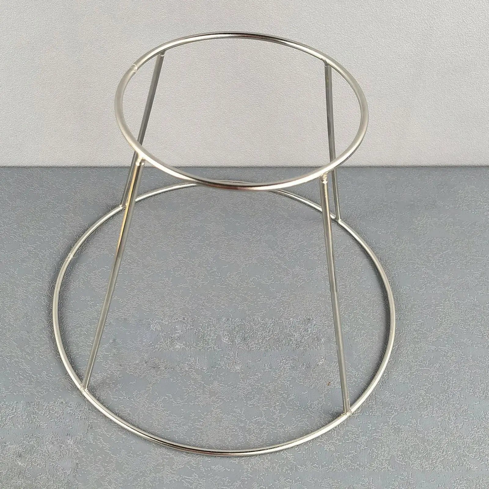 Runder Tellerhalter aus Edelstahl