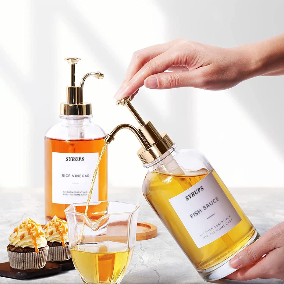 Etiketten für Kaffeesirupspender für die Kaffeebar