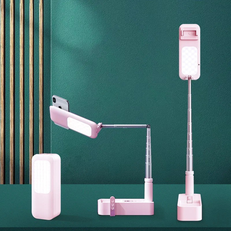 Tragbarer Selfie Live Handysitz mit LED-Licht