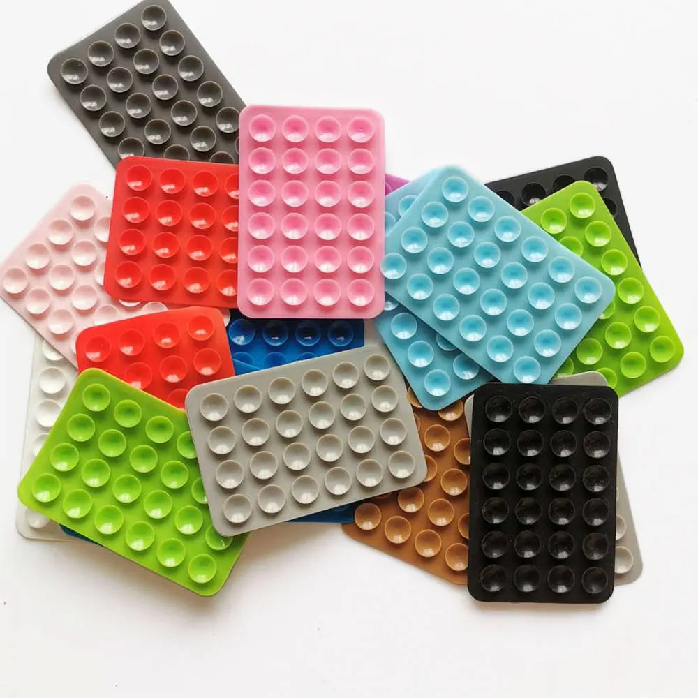 Verdickter Silikon-Saugnapf. 24 quadratische Saugnäpfe