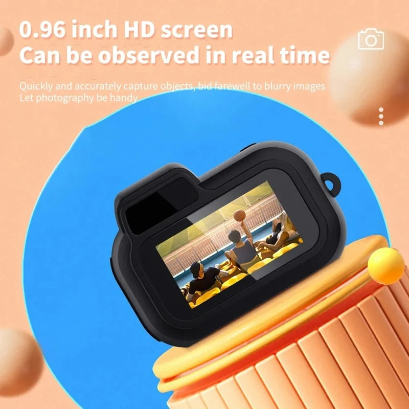 Retro Mini Kamera mit Bildschirm  Tragbare sehr kleine Kamera Video Support