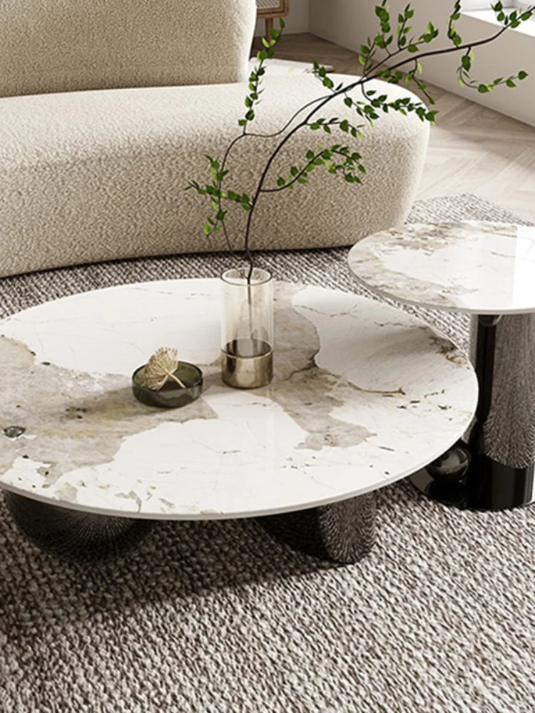 Steinplatte Wohnzimmer Zuhause modern minimalistisch