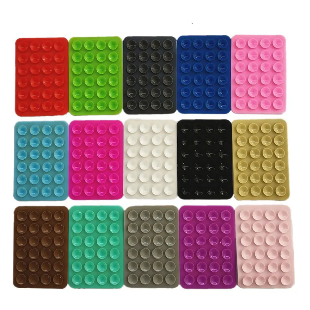 Verdickter Silikon-Saugnapf. 24 quadratische Saugnäpfe