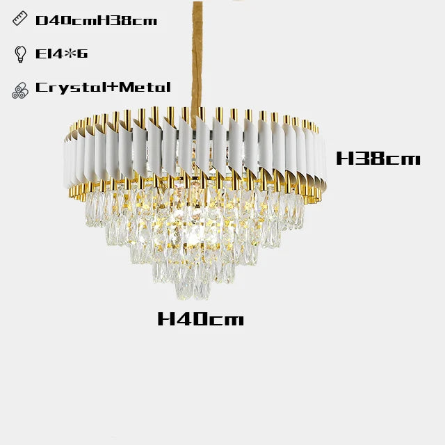 Kristall-Kronleuchter LED-Anhänger-Deckenleuchte