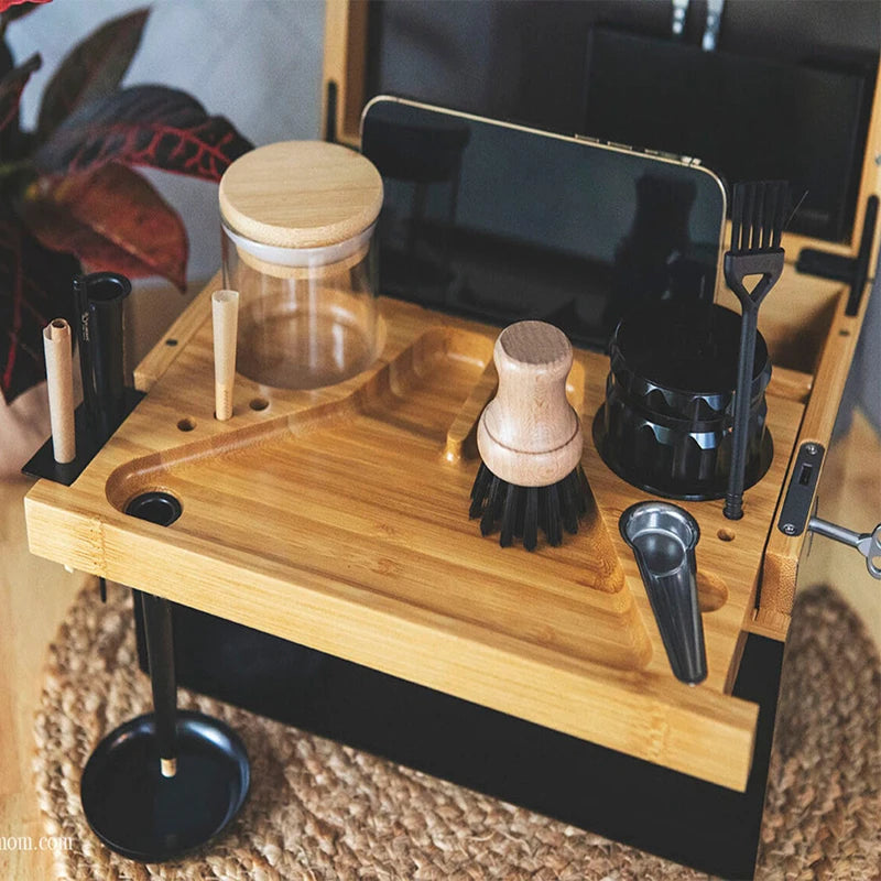 Handgefertigte Bambus-Holzkiste