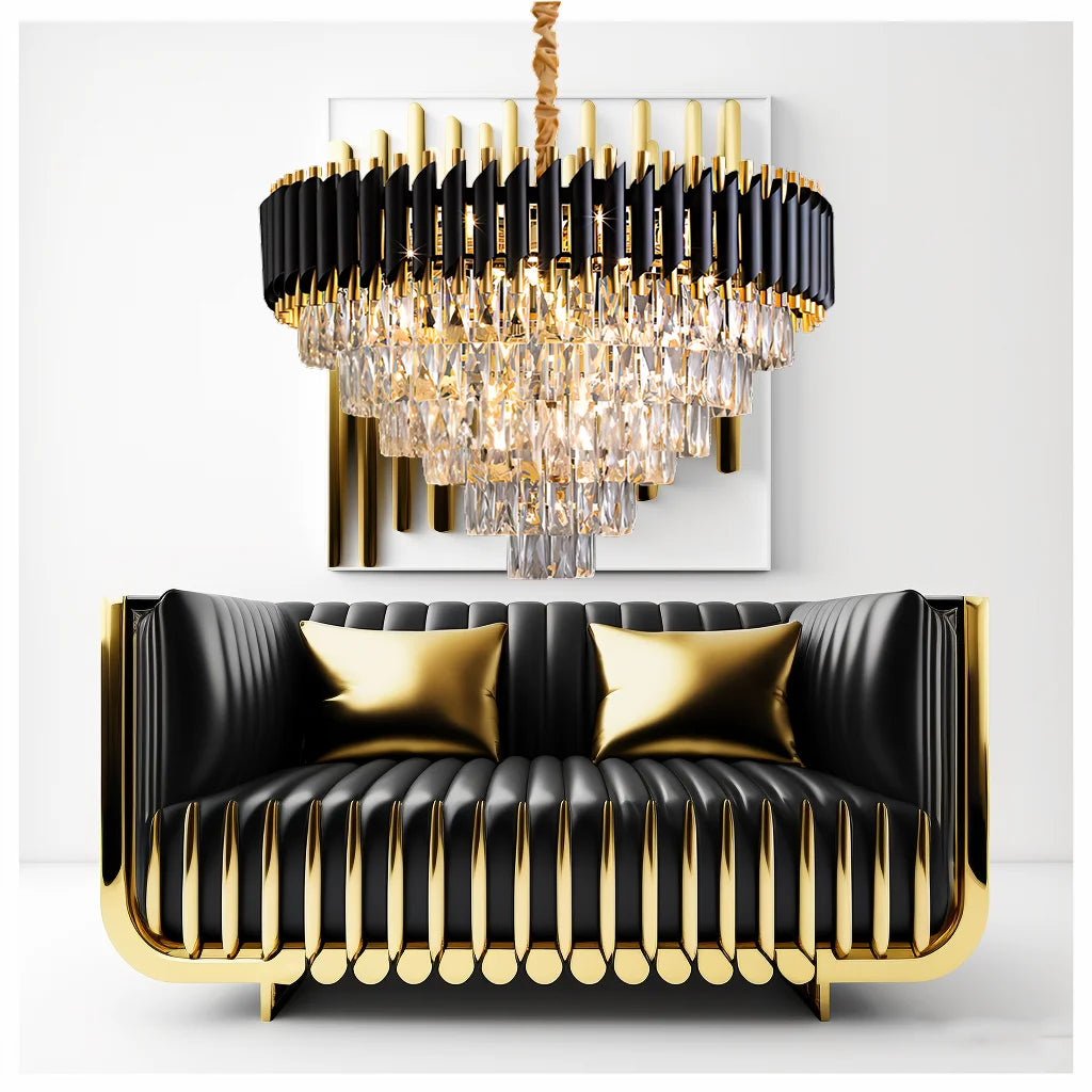 Kristall-Kronleuchter LED-Anhänger-Deckenleuchte