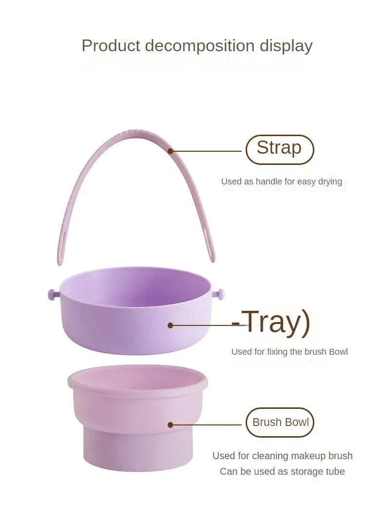 Silikon Waschschüssel Make-up Pinsel Reinigungsbox