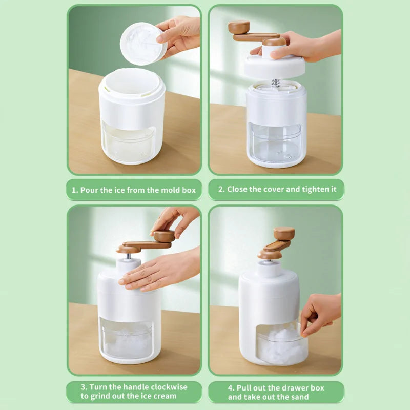 DIY Manuelle Eiszerkleinerer-Hand-Smoothie-Maschine