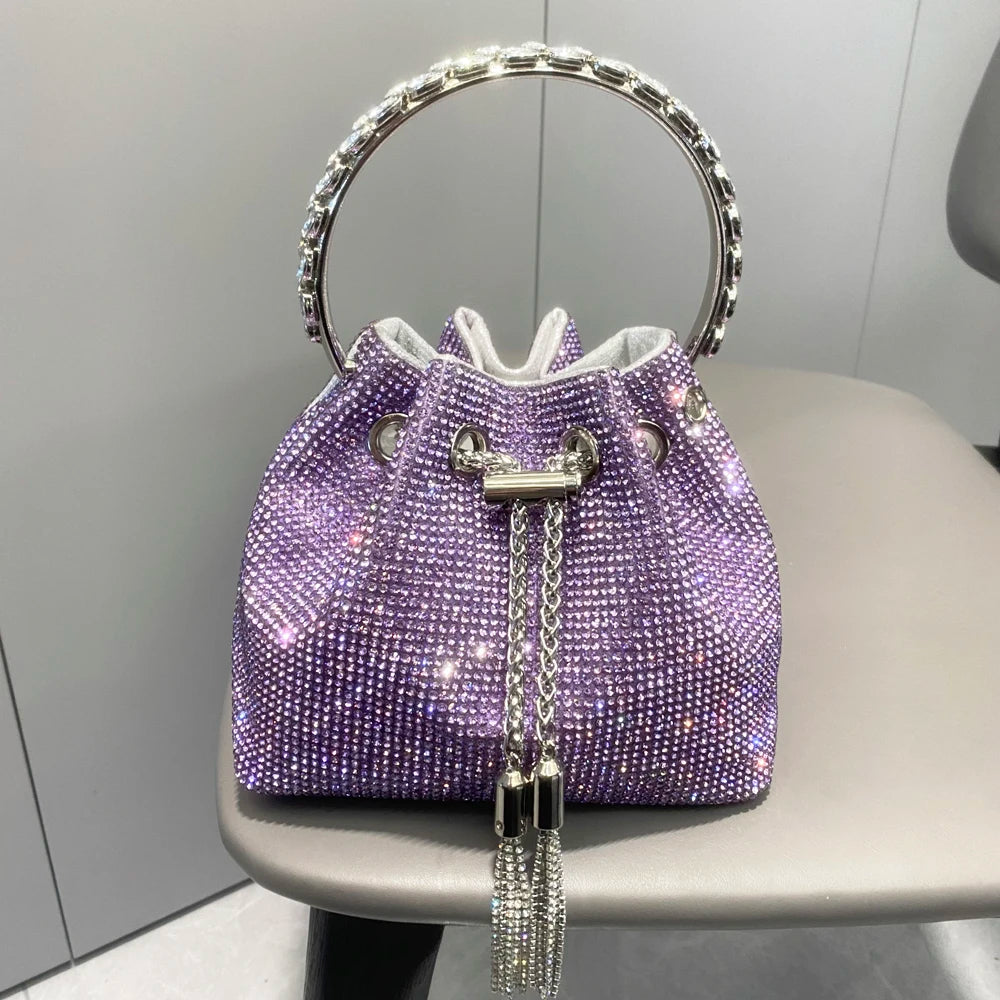 Designer Eimer Kupplung Handtasche - Glitter and Glammour