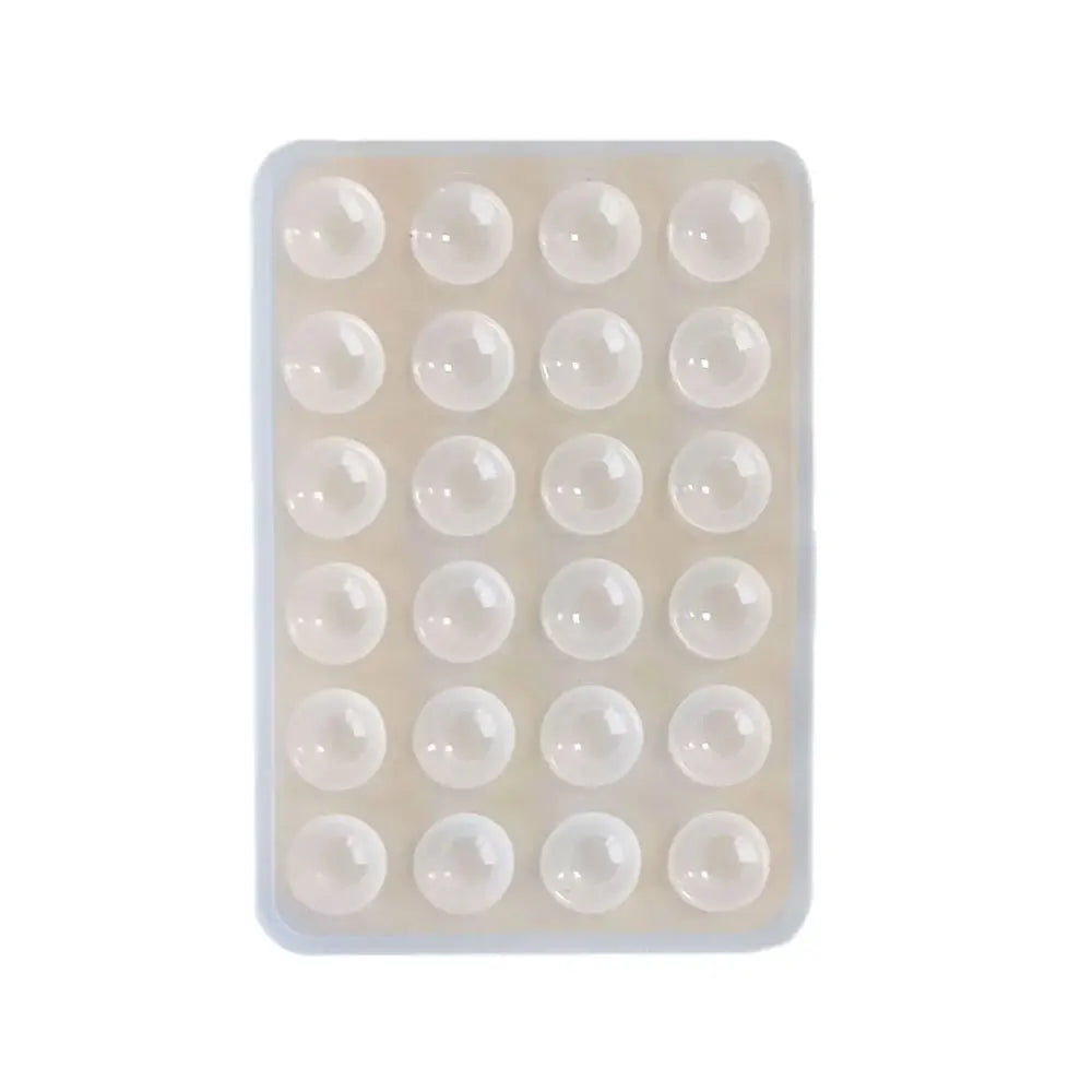 Verdickter Silikon-Saugnapf. 24 quadratische Saugnäpfe