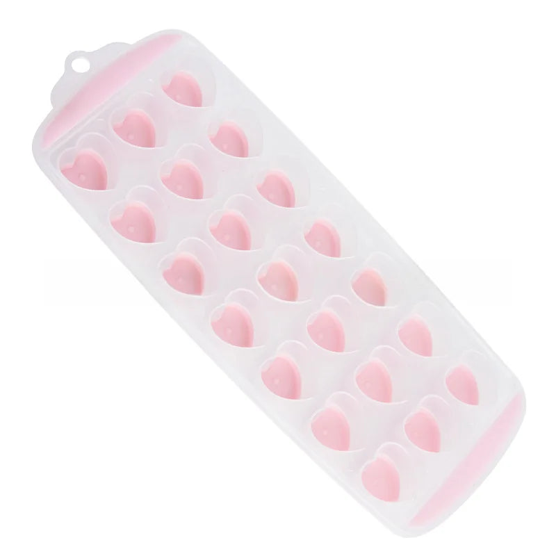 Eiswürfelform mit 21 Löchern in Herzform