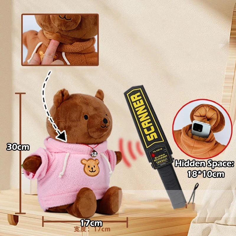 Versteckte Safe-Aufbewahrungstasche mit Plüschbär