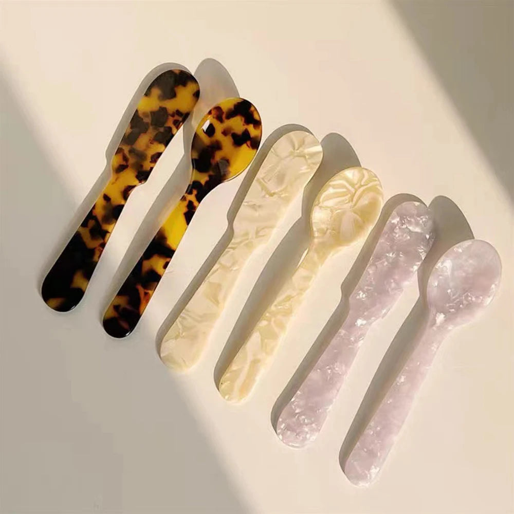 Retro Dessert Messer Löffel Geschirr Set