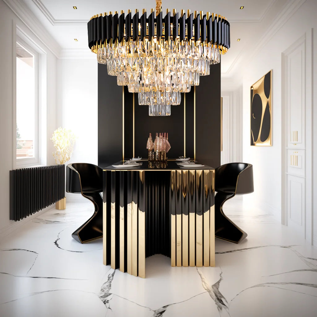 Kristall-Kronleuchter LED-Anhänger-Deckenleuchte