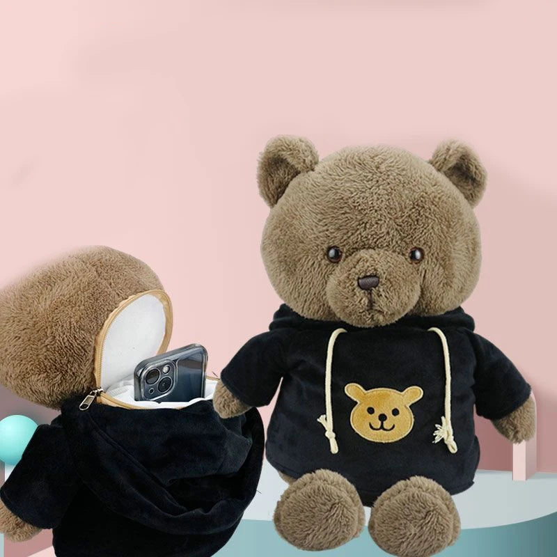 Versteckte Safe-Aufbewahrungstasche mit Plüschbär