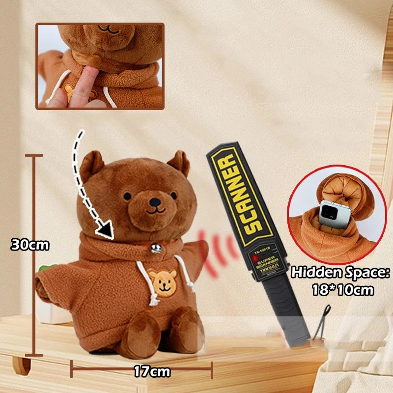Versteckte Safe-Aufbewahrungstasche mit Plüschbär