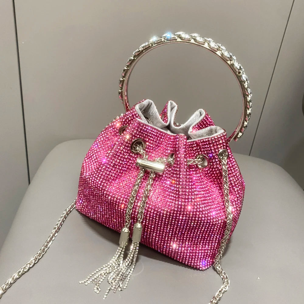 Designer Eimer Kupplung Handtasche - Glitter and Glammour