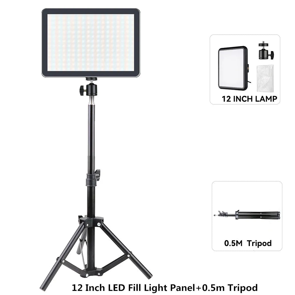 LED-Fotografie-Videolicht-Studiolampen-Set