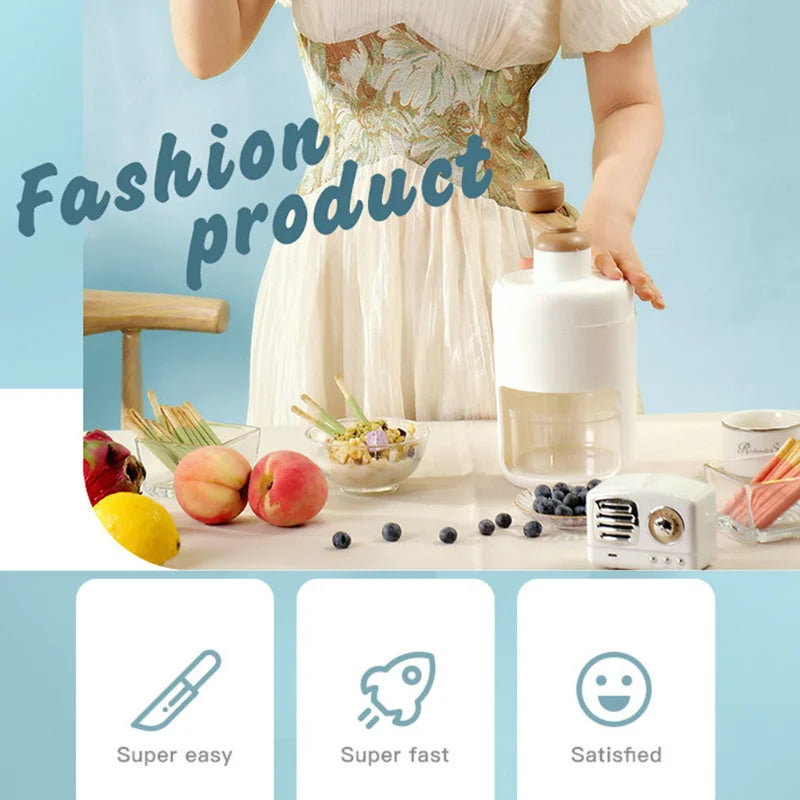 DIY Manuelle Eiszerkleinerer-Hand-Smoothie-Maschine